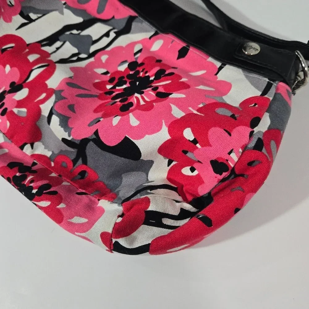 thirty-one pink floral‎ shoulder bag